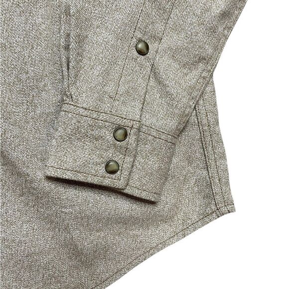 Moonshine Spirit Tan Button Down Western Shirt Size Medium - Picture 4 of 5